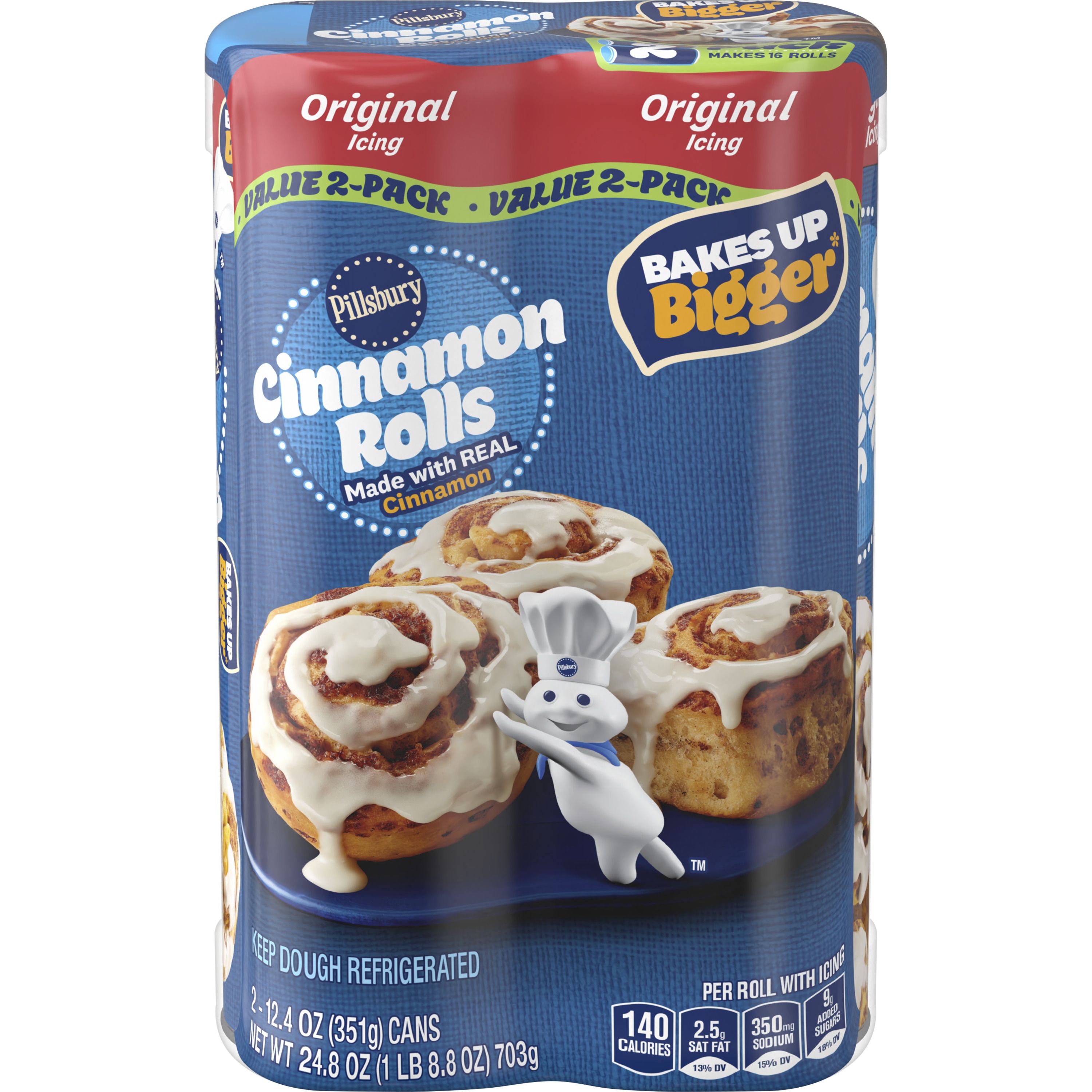 Pillsbury™ Cinnamon Rolls with Icing 2 Pack - Front