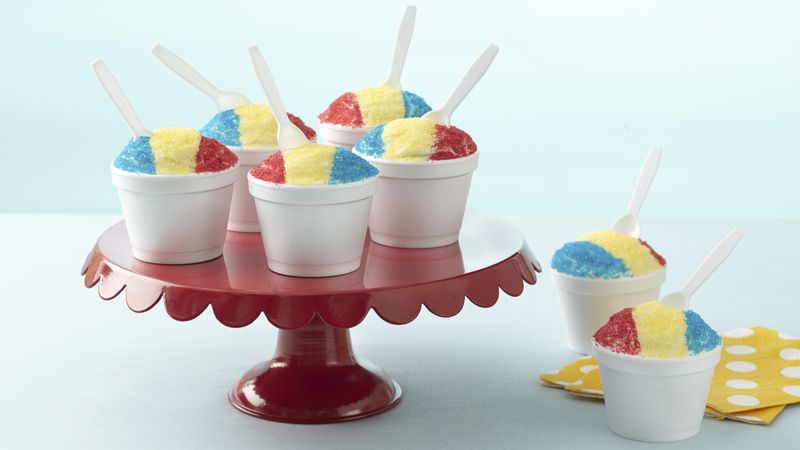 Snow Cone Cupcakes 