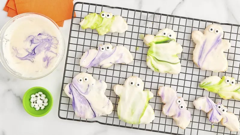 Marbled Halloween Cookies