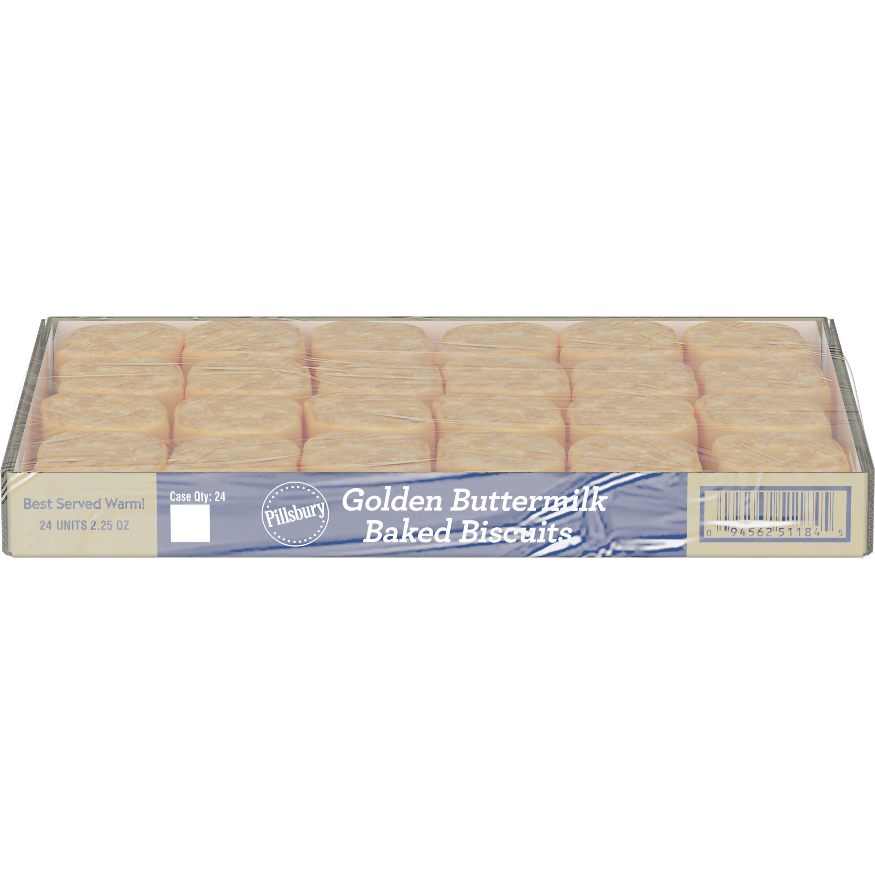 Front - 3D Pillsbury Frozen Baked Biscuits Bulk Buttermilk 120/2.25 OZ