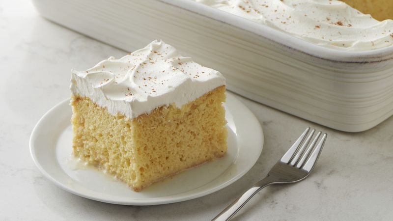 Eggnog Tres Leches Cake Recipe - BettyCrocker.com