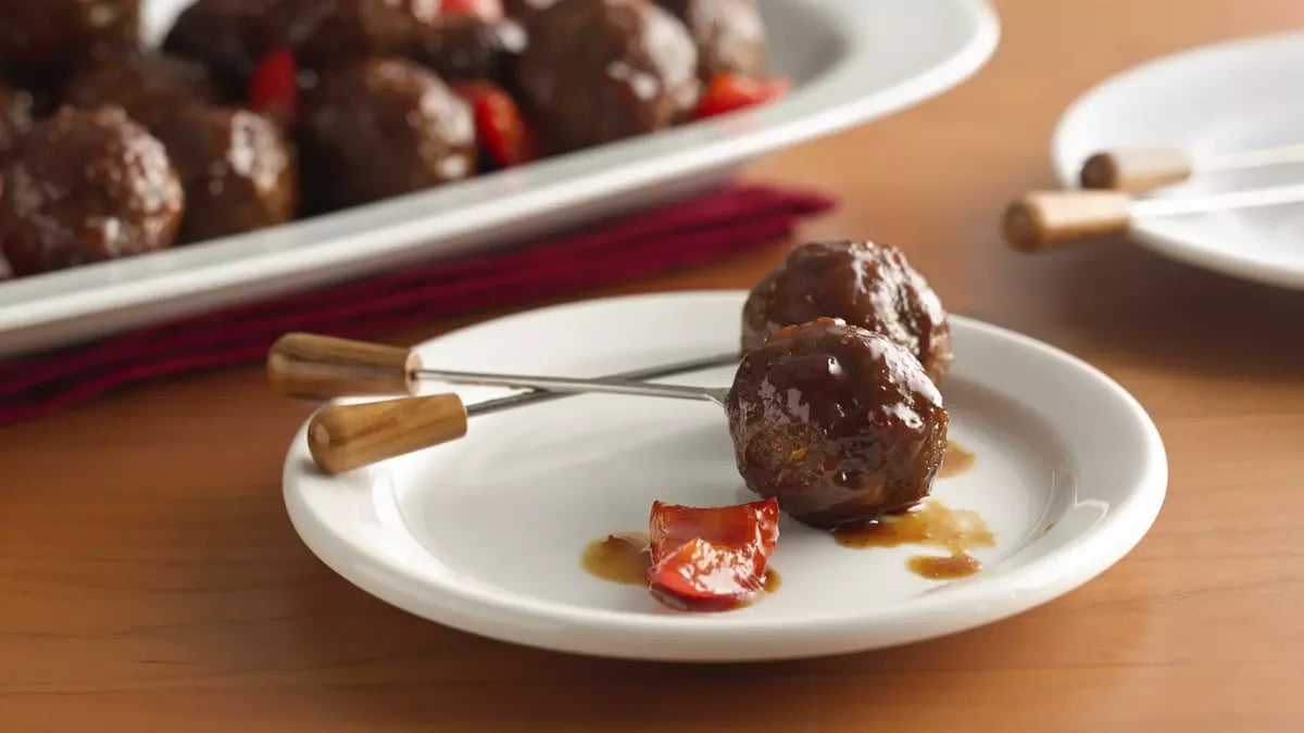 Apricot Sweet and Sour Meatballs