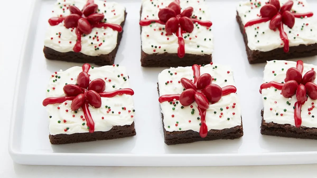 Easy Christmas Present Brownies