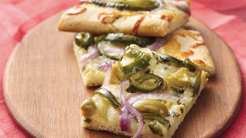 Chile and Olive Pizza Snacks