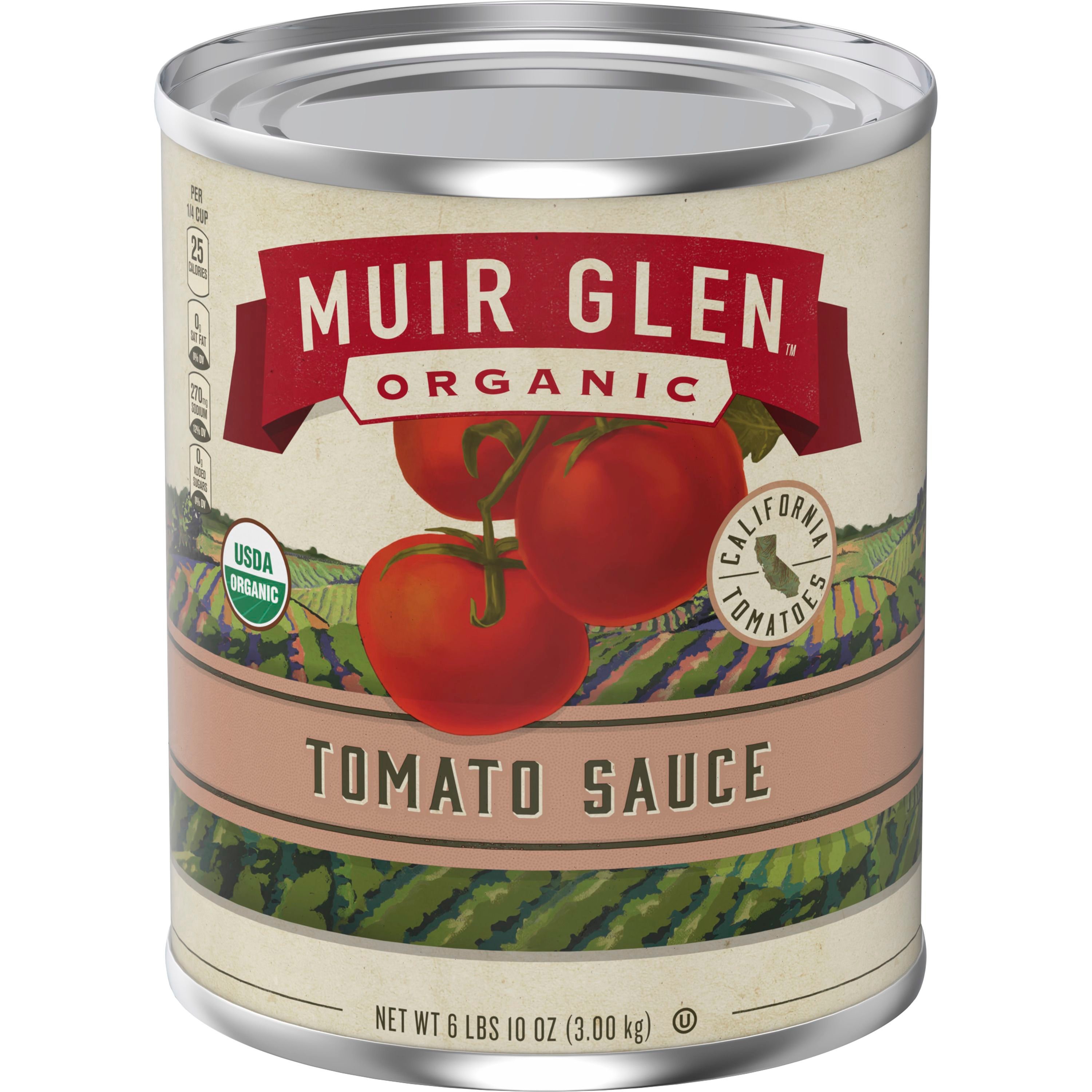 Front - 3D Muir Glen(TM) Organic Canned Vegetables Bulk Tomato Sauce 6 lb 10 oz