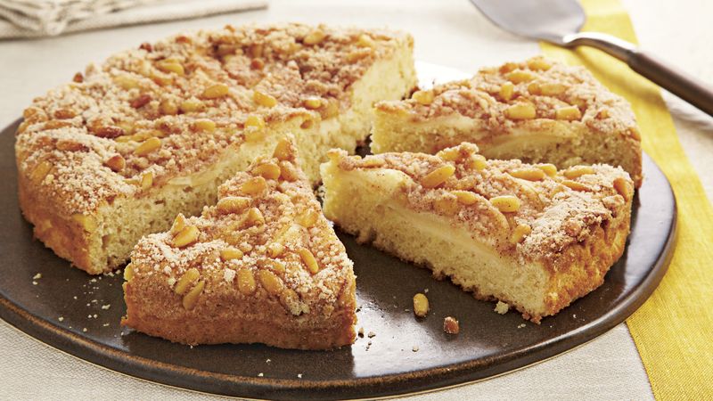 Pear Cake with Pine Nuts