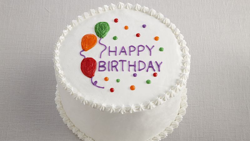 Happy Birthday Balloon Cake