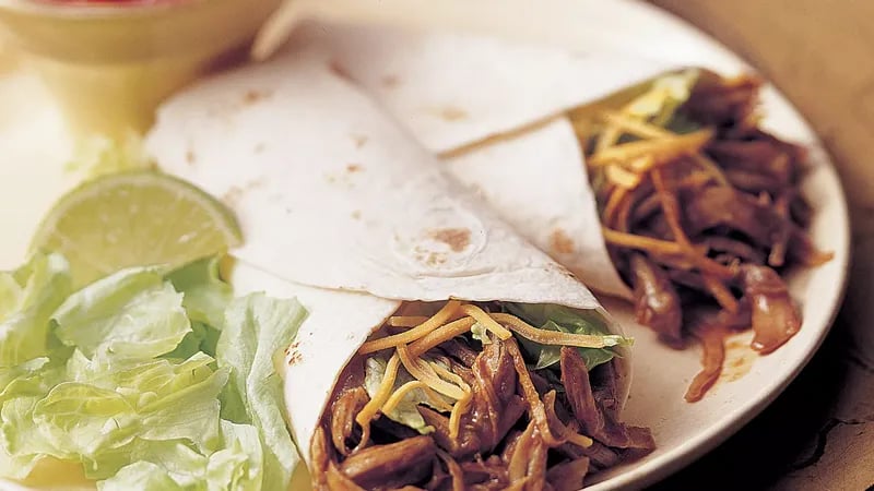 Slow-Cooker Tex-Mex Turkey Wraps (Crowd Size)