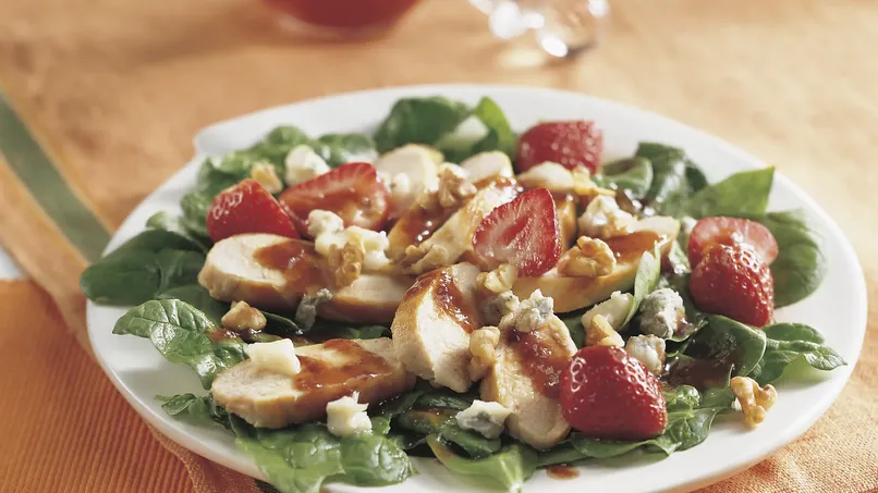 Chicken and Strawberry-Spinach Salad