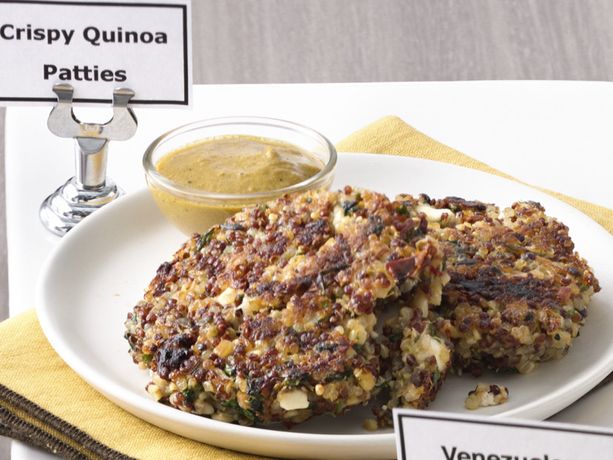 Gluten-Free Crispy Quinoa Patties with Aji Amarillo Sauce