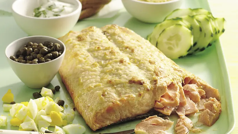 Planked Salmon Platter