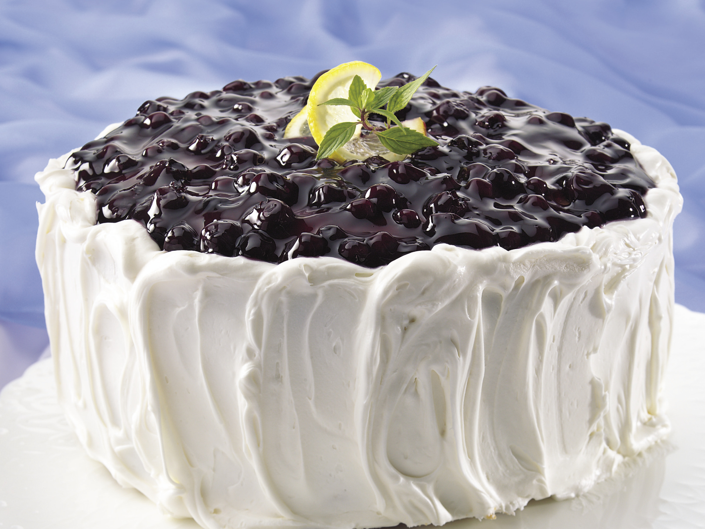 Super Moist Lemon Blueberry Cake with Lemon Cream Cheese Frosting