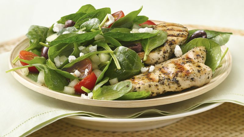 Grilled Greek Chicken Salad