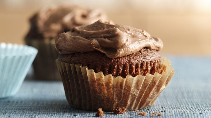 Frosted Chocolate Malt Cupcakes
