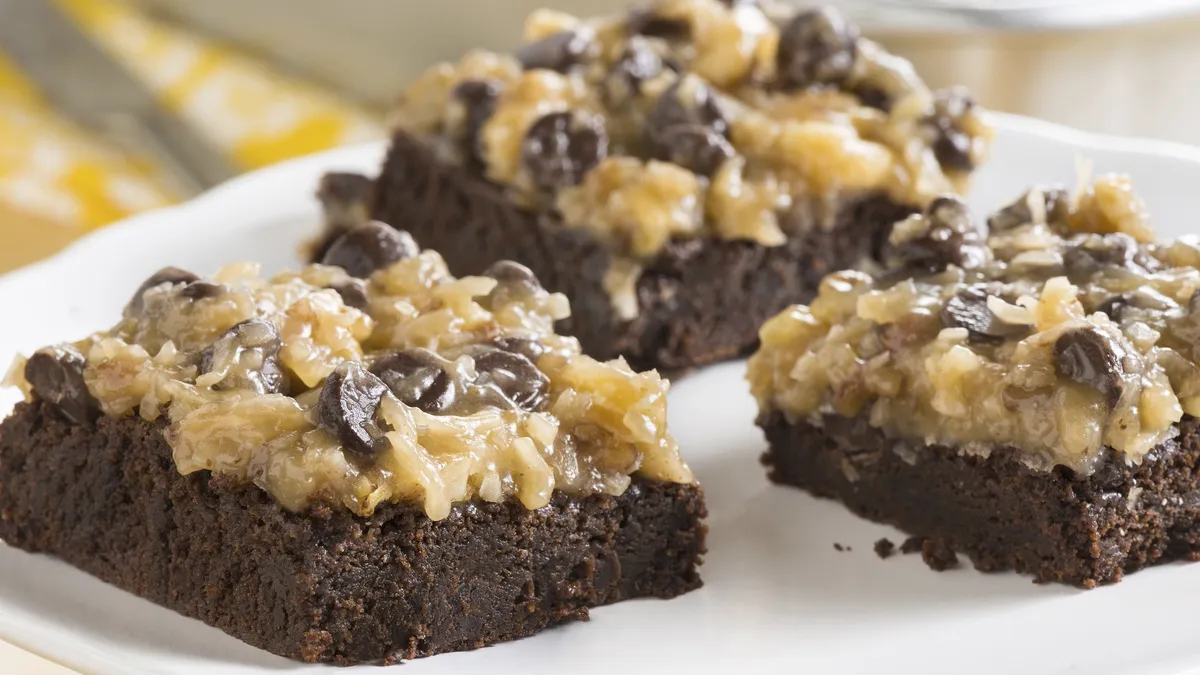 Rich German Chocolate Brownies