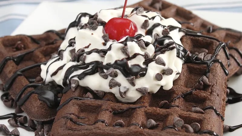 Cake Mix Waffles