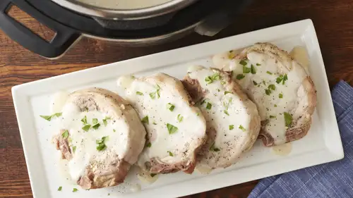 Instant Pot Creamy Garlic Pork Chops