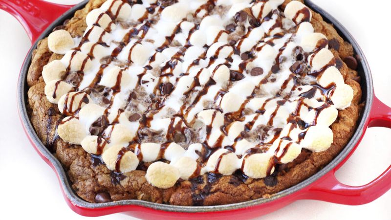 Deep-Dish S'mores Skillet Cookie