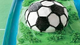 Surprise piñata football cake recipe