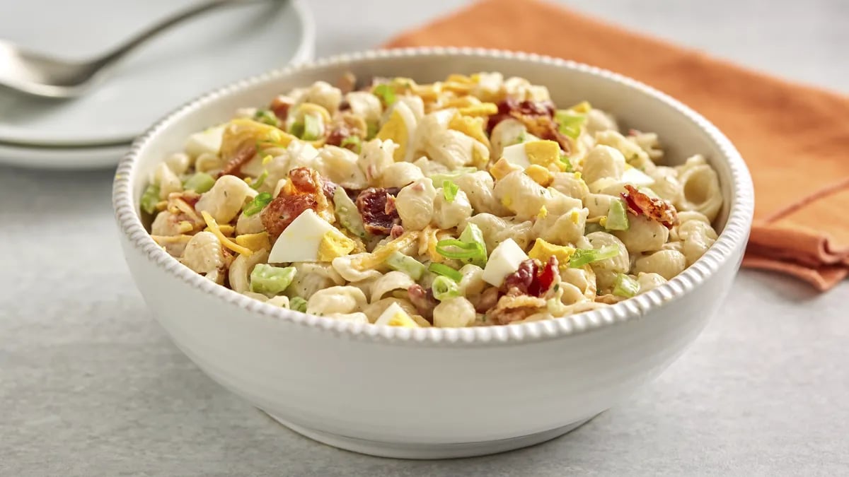 Creamy Dijon-Bacon Pasta Salad