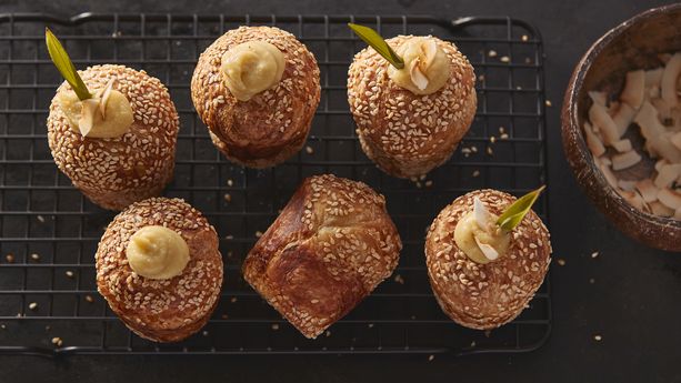 Kaya Croissant Muffins