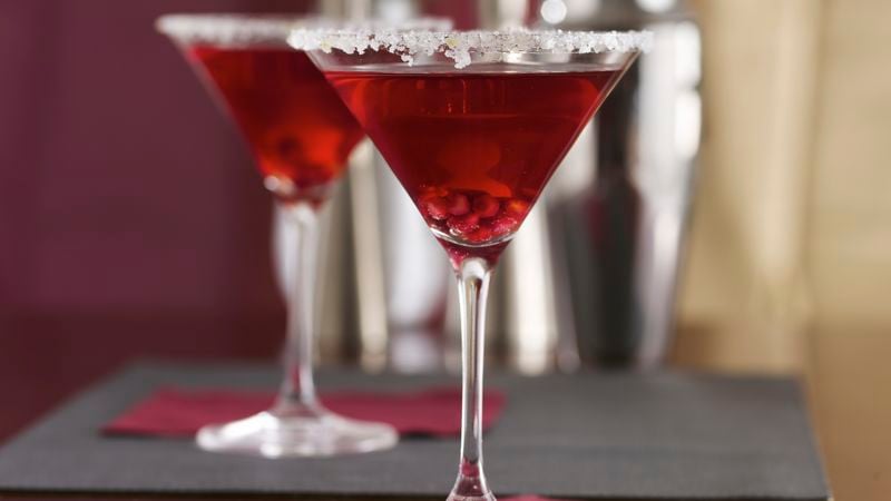 Pomegranate-Ginger Prosecco Cocktails