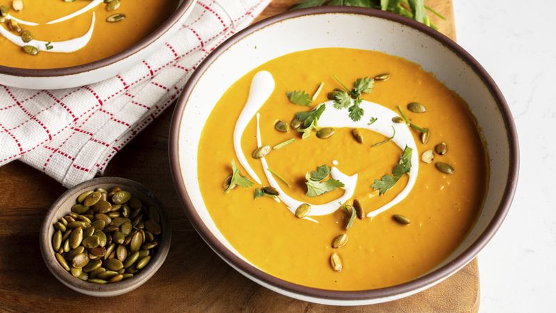 Pumpkin Curry Soup Recipe - BettyCrocker.com