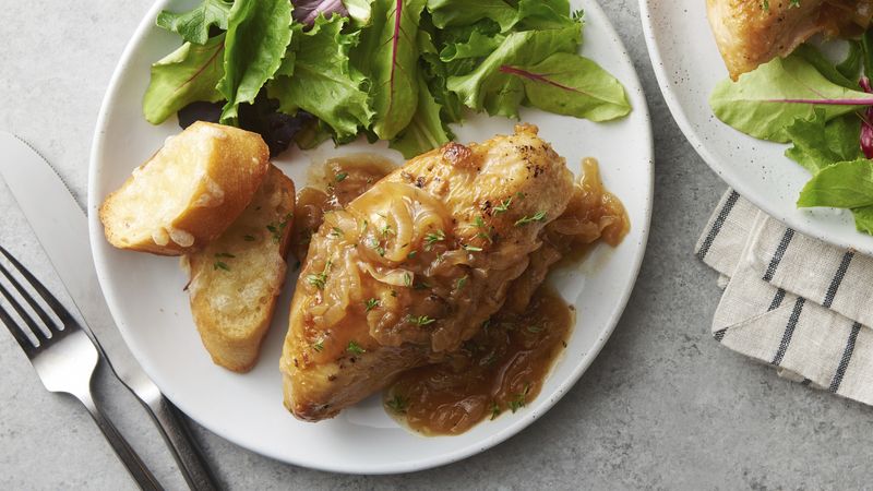 Slow Cooker French Onion Chicken