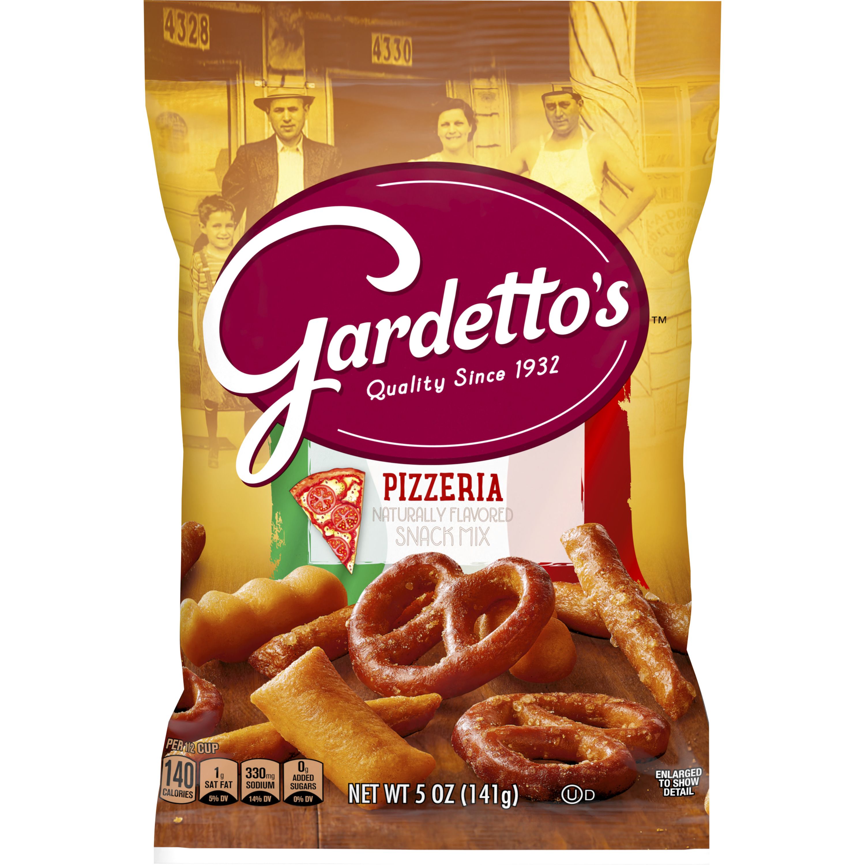 Front - 3D Gardetto's Snack Mix Bag Pizzeria Recipe 7/5 OZ