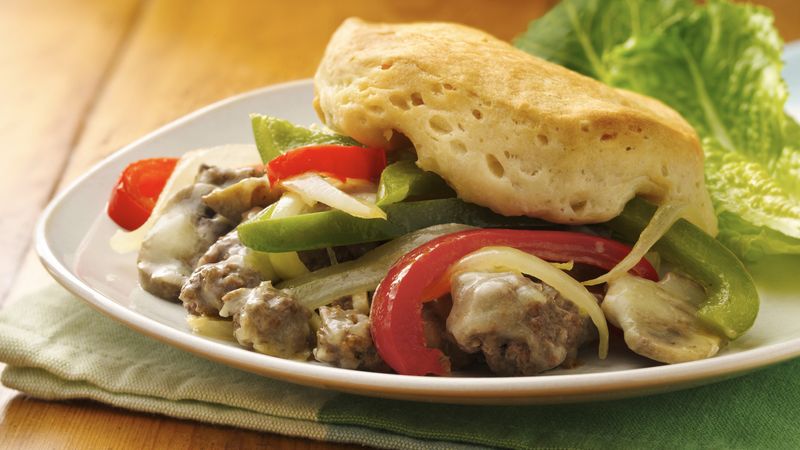 Philly Cheese and Ground Beef Casserole