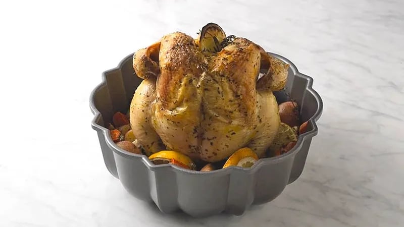 Bundt Pan Roasted Chicken and Vegetables