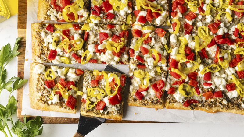 Tapenade Flatbread Appetizers Recipe - Pillsbury.com