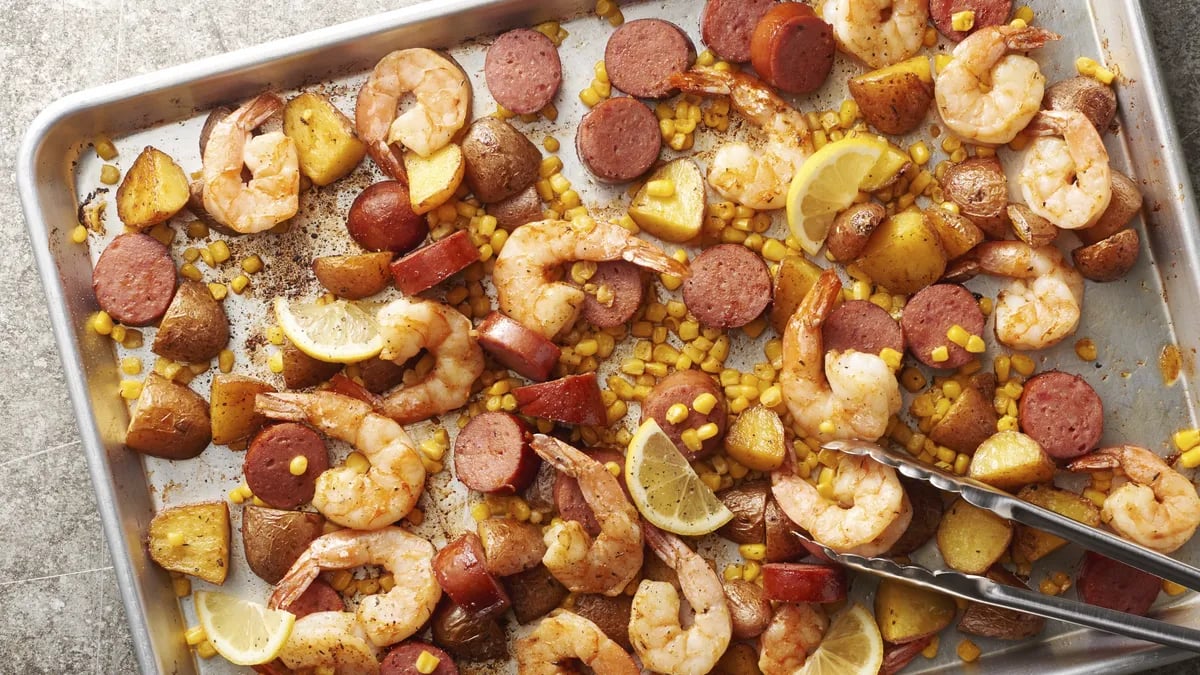 Sheet-Pan Shrimp Boil