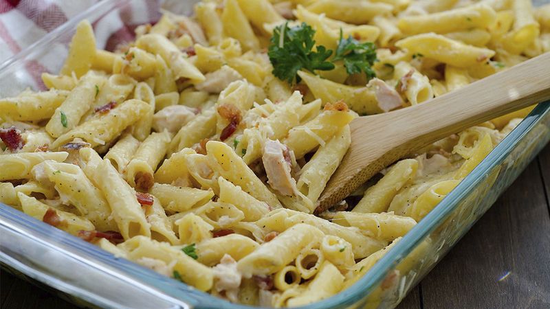 Chicken Carbonara Pasta Bake