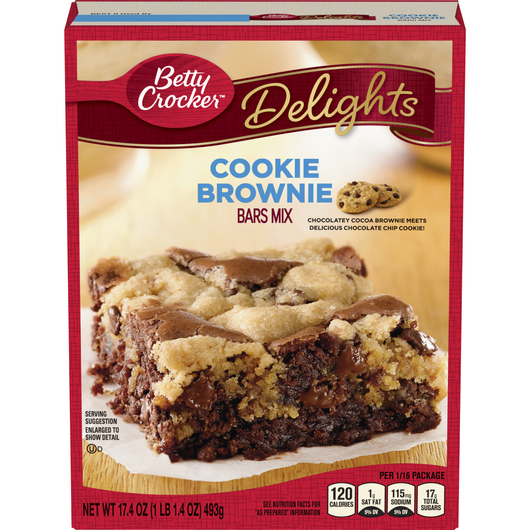 Betty Crocker™ Supreme Cookie Brownie Bar Mix - Front