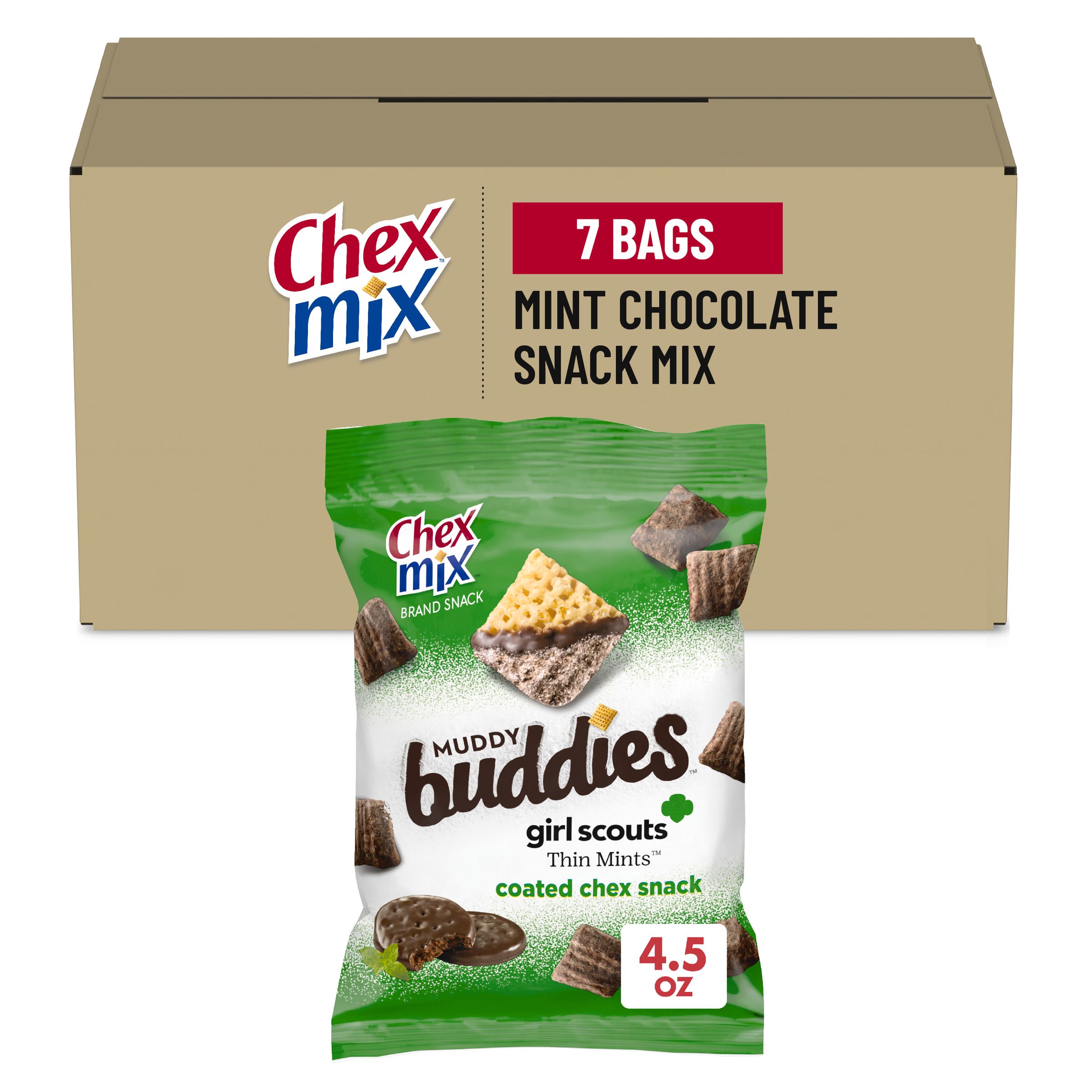 Chex Mix™ Muddy Buddies™ Snack Mix Mint Chocolate (7 ct) 4.5 oz