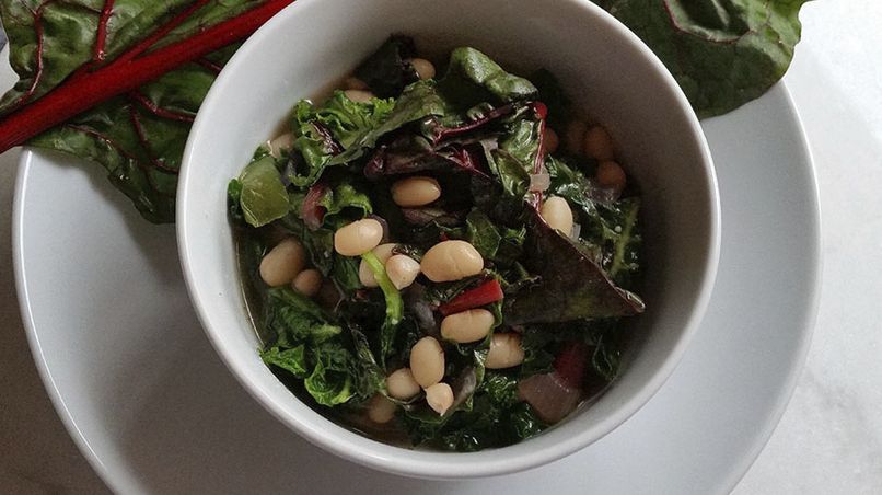Chard and White Bean Side Dish