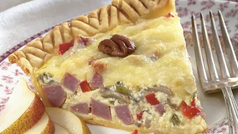 Wild Rice and Ham Country Tart