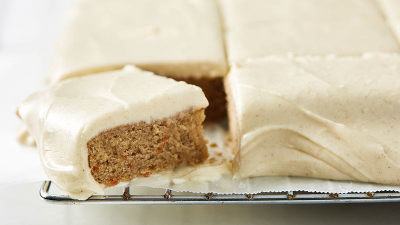 Carrot Cake Bars with Cinnamon-Cream Cheese Frosting