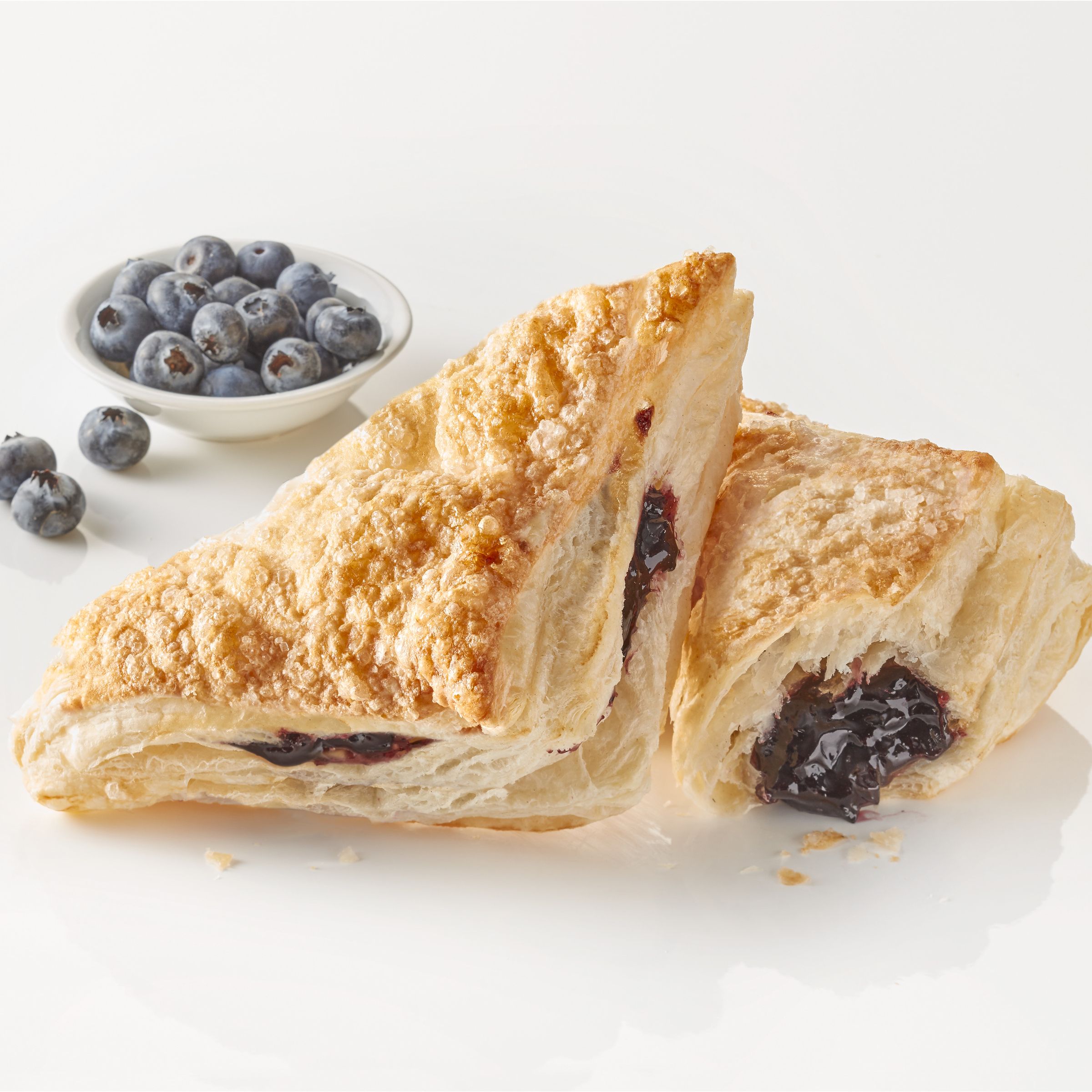  Prepared Pillsbury Frozen Turnover Dough Sugared Blueberry 3.7 oz