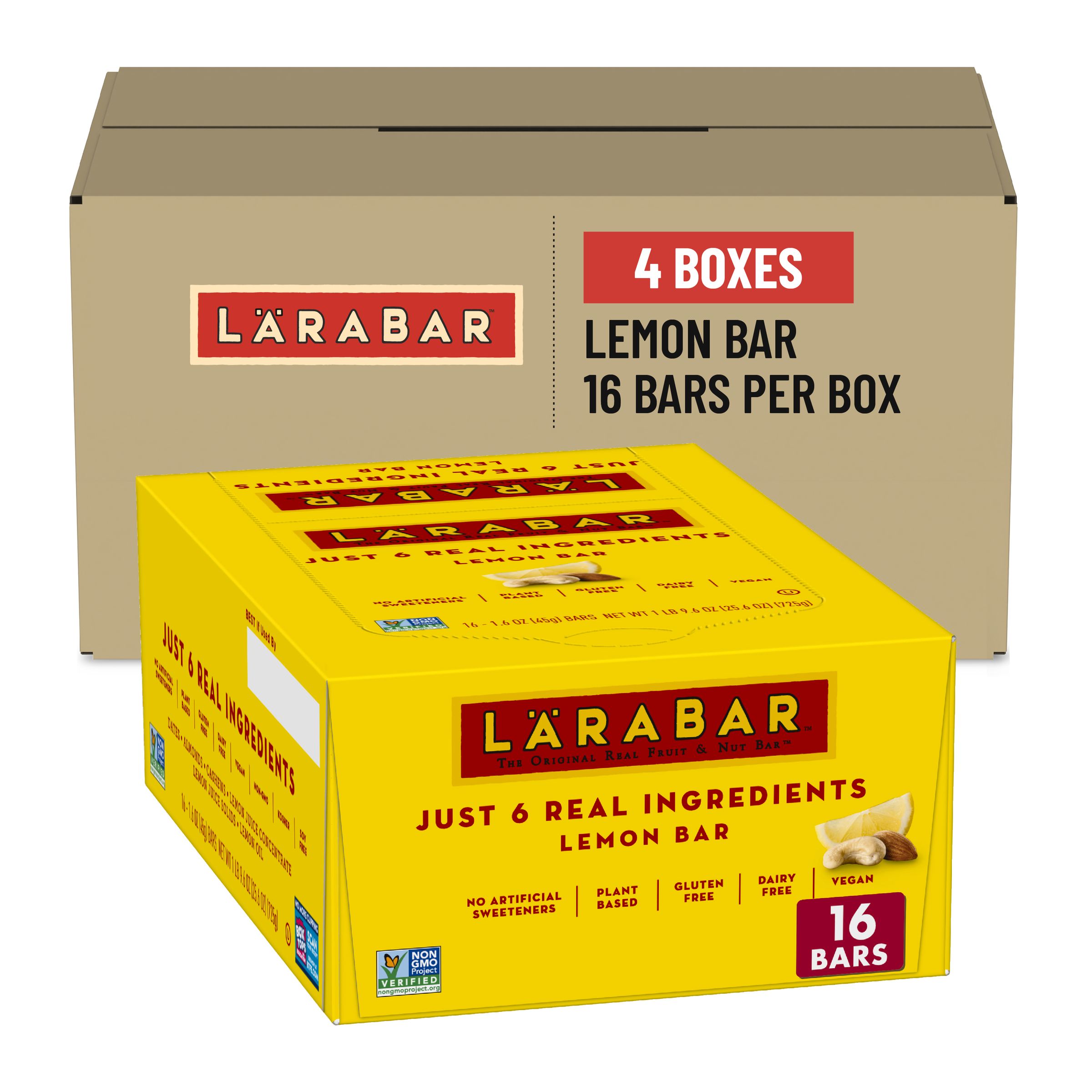  Case Optimized Hero Lärabar(TM) Gluten Free Wellness Bars Lemon Bar (16 ct) 1.6 oz