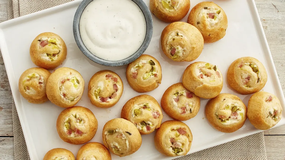 Dill Pickle Crescent Pinwheels