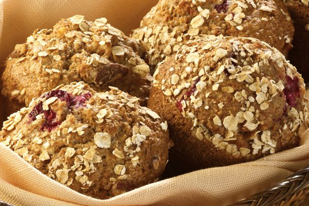 Cranberry Apple Bran Muffins