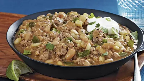 Slow Cooker Turkey White Bean Chili from Betty Crocker