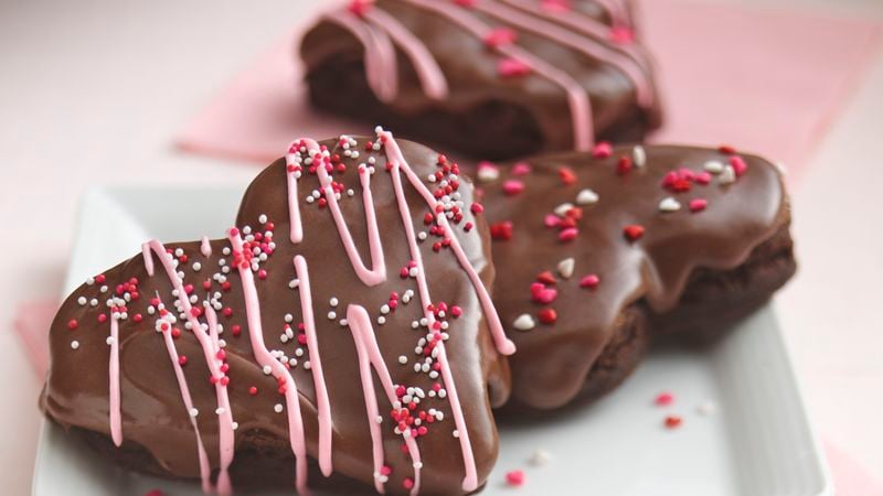 heart shaped brownies