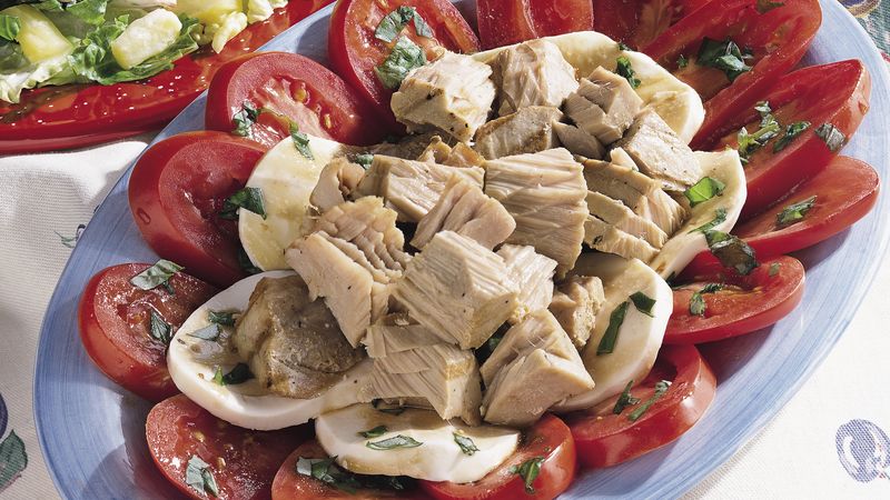 Tuna, Tomato and Mozzarella Salad