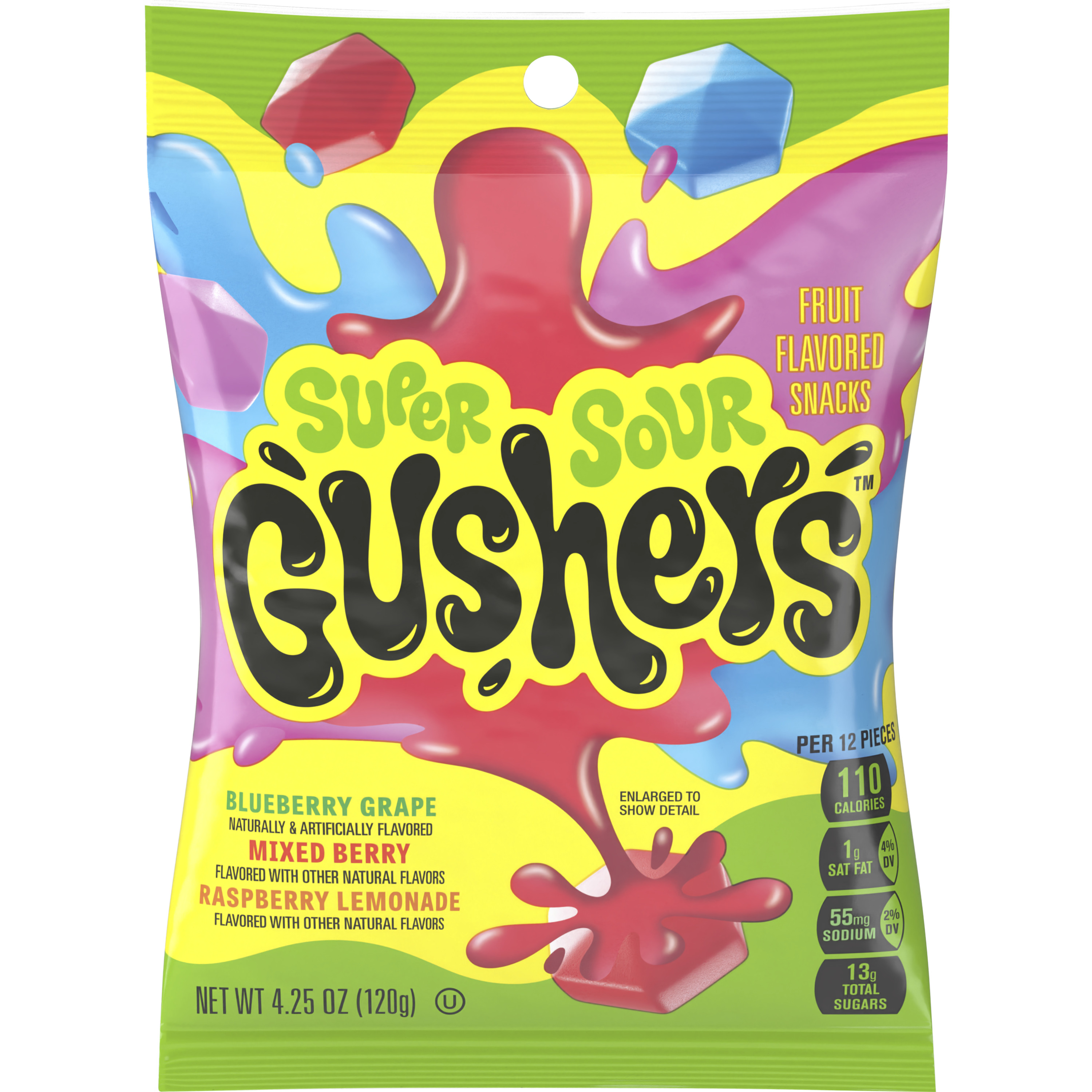 Fruit Gushers™ Gluten Free Fruit Snacks Super Sour Berry (8 Ct) 4.25 Oz ...