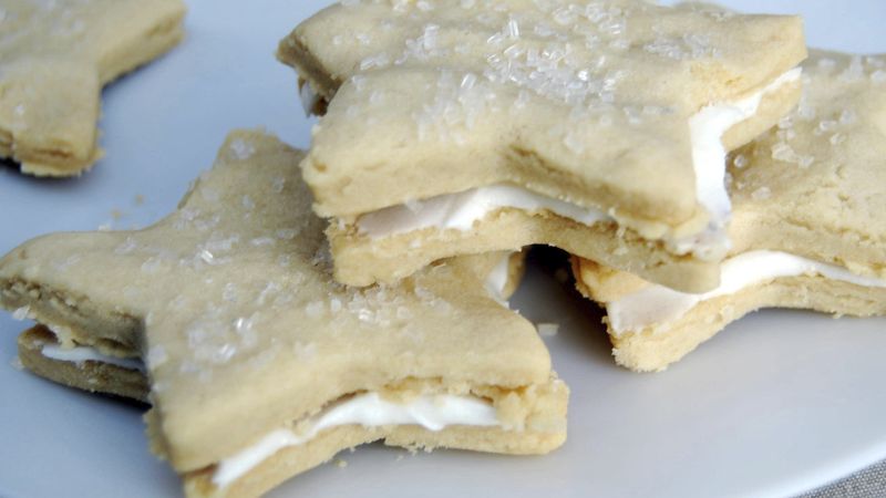 Mint Buttercream Sandwich Cookies