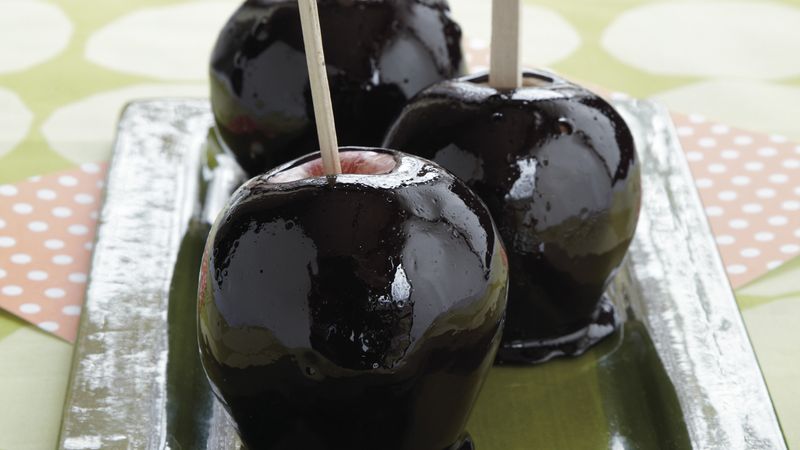 Blackout Candy Apples