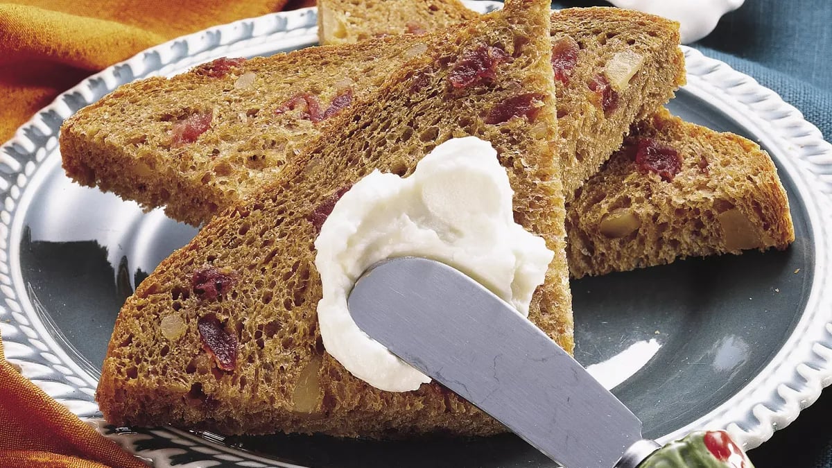 Bread Machine Cranberry-Pumpkin Bread